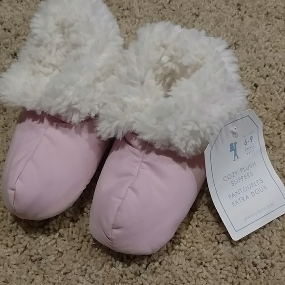 Pottery Barn Kids Other - Pink plush slippers